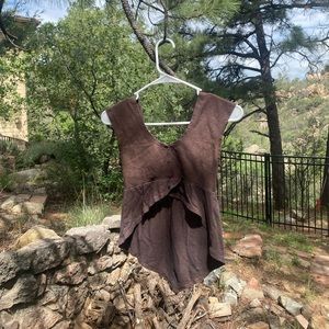 Calico Alchemy Organics Hemp & Cotton Reversible Laural Crop XS -Dusty Lavender